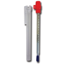 Blue Spirit Filled Thermometer, Total Immersion, -10 to +110 L150mm With Reversible Plastic Case